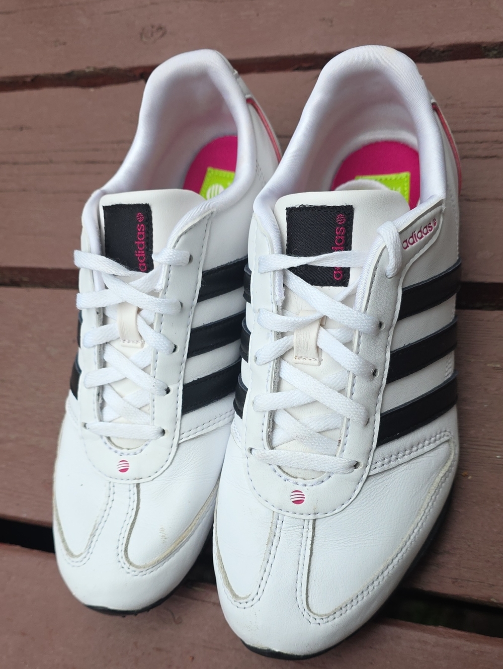 adidas Women’s White & Black Classic Lace-Up Sneakers
